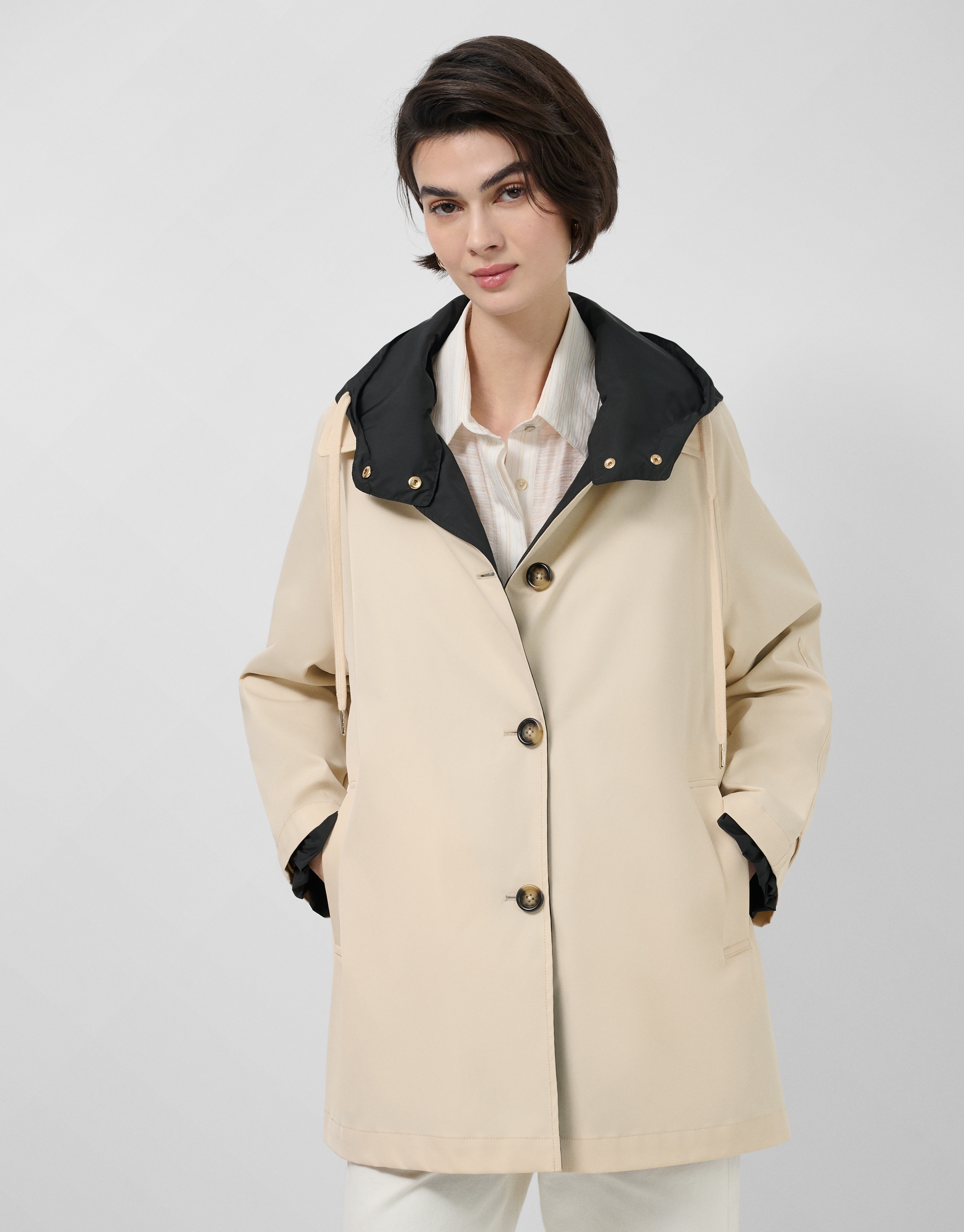 Trench reversible camel/negro