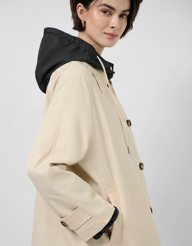 Trench reversible camel/negro