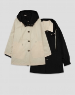 Trench reversible camel/negro