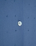 Light blue bobble knit short jacket with appliqu&eacute;s