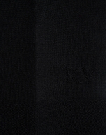 Jersey manga tres cuartos sin costuras negro