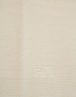 Beige fine knit batwing sleeve jumper