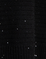 Jersey punto lino desagujado negro