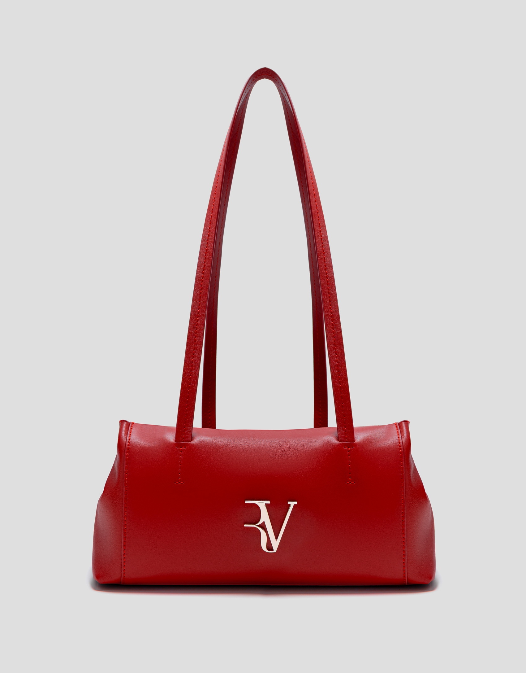 Bolso de hombro Megan Zipper piel rojo