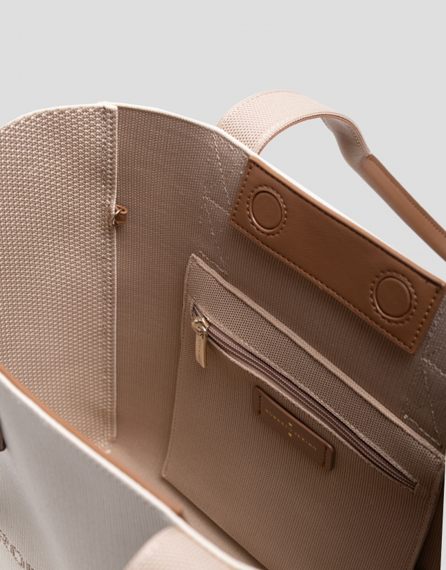 Bolso de hombro Zendaya Hobo Midi punto crudo