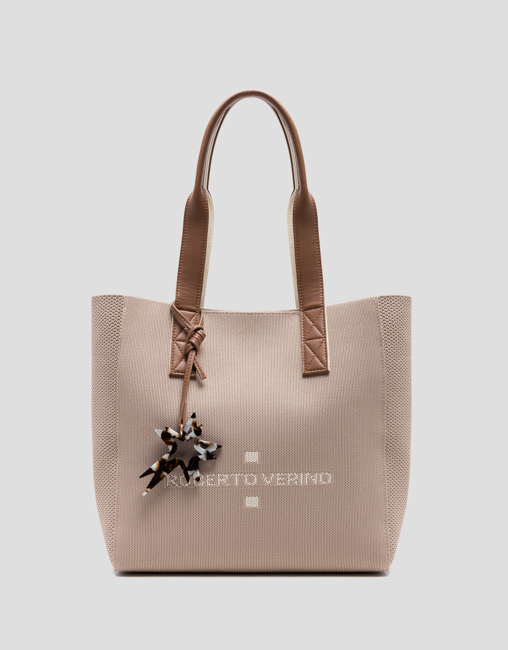 Bolso de hombro Zendaya Hobo Midi punto beige