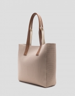 Bolso de hombro Zendaya Hobo Midi punto beige
