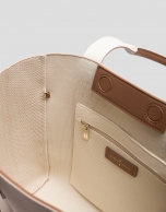 Bolso de hombro Zendaya Hobo Midi punto beige