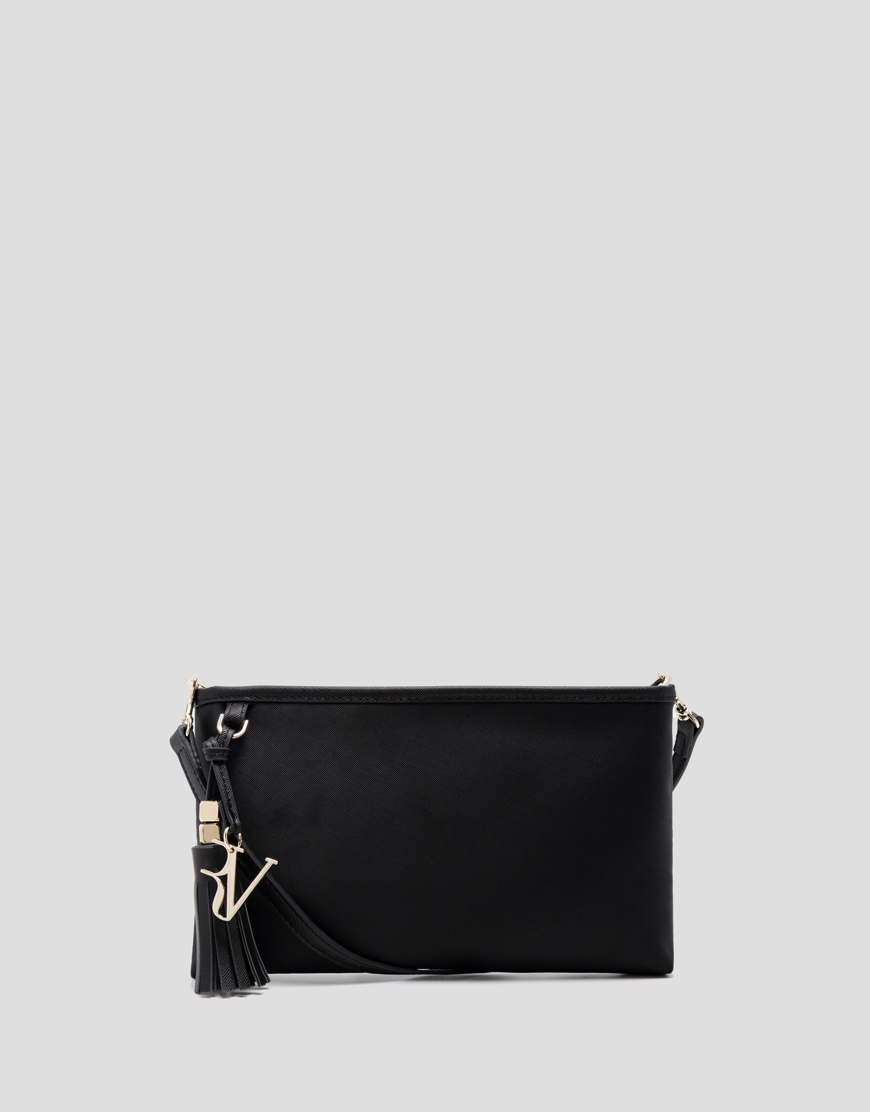 Dafne Messenger shoulder bag in black leather