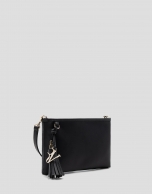 Dafne Messenger shoulder bag in black nylon