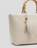 Bolso de mano Clara Satchel piel crudo