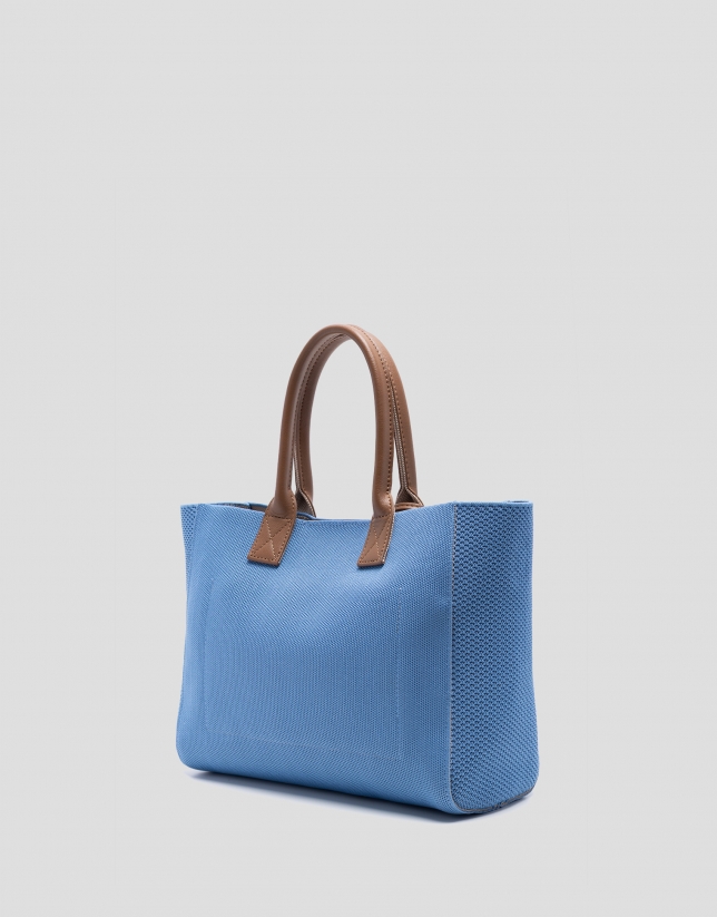 Bolso de mano Zendaya Satchel punto azul claro