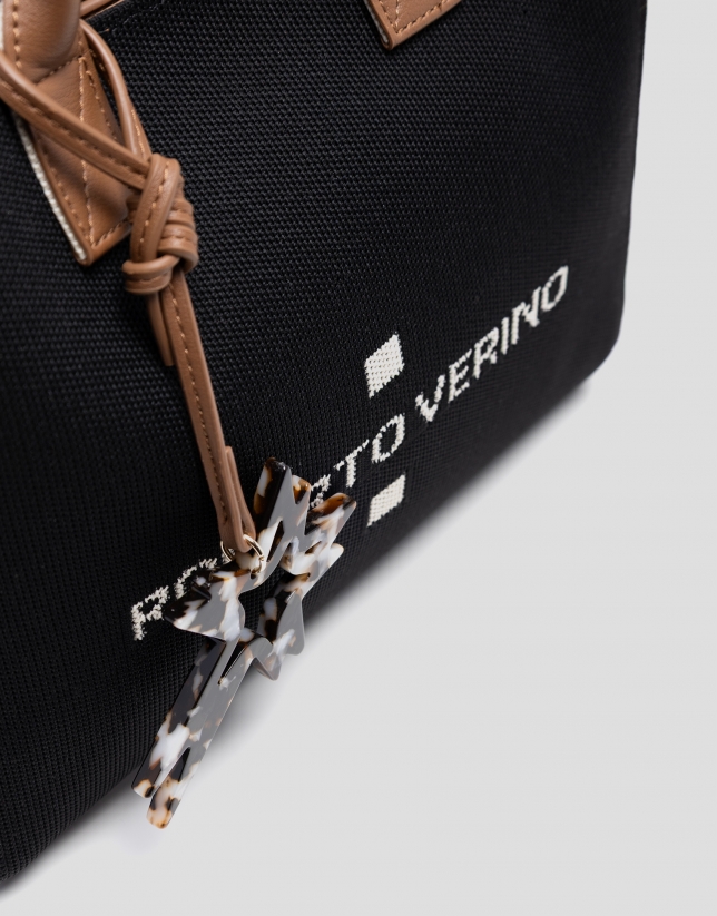 Bolso de mano Zendaya Satchel punto negro