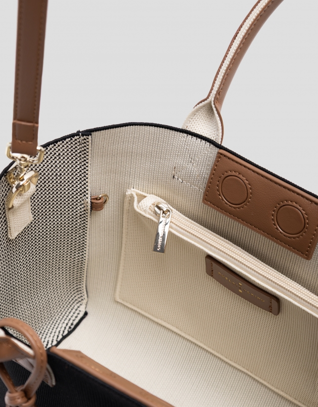 Bolso de mano Zendaya Satchel punto negro