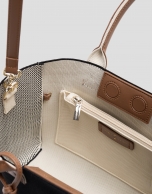 Zendaya Satchel handbag in black knit