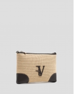 Vera Messenger bag in beige and brown leather