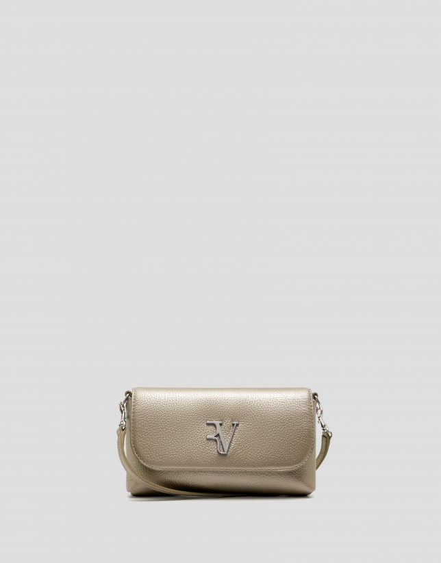 Bolso de mano Rita Metal dorado