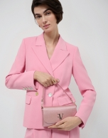 Bolso de mano Rita Metal rosa
