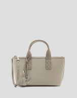Dafne Mini beige leather handbag