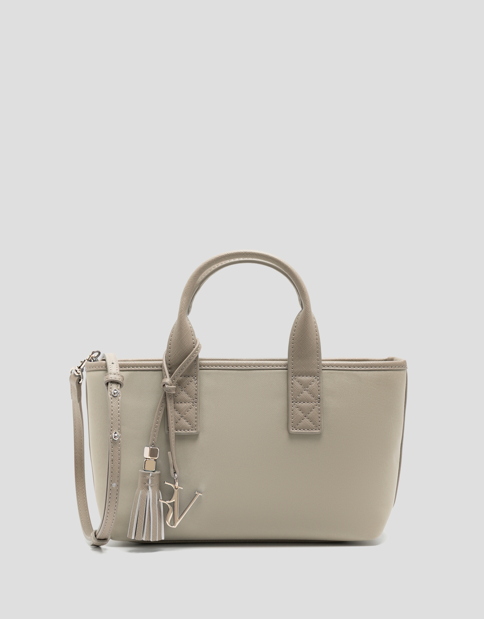 Dafne Mini beige nylon handbag