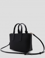 Dafne Mini black nylon handbag