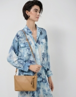 Bolso bandolera Clara Messenger piel c&aacute;mel