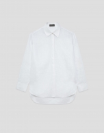 Camisa oversize lino blanca