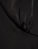 Black strappy slip dress