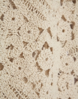 Jersey punto calado beige