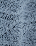 Jersey manga larga punto fantas&iacute;a ondas azul