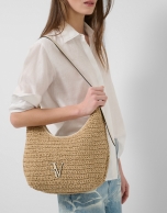 Jimena Hobo shoulder bag in ecru