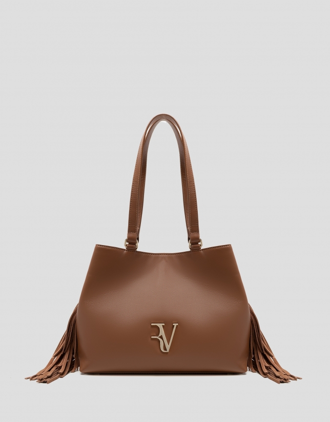 Cleo Hobo shoulder bag in camel leather