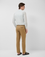 Camel-dyed chino trousers