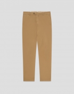 Camel-dyed chino trousers