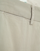 Khaki-dyed chino trousers