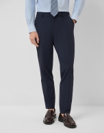 Navy blue technical separate trousers
