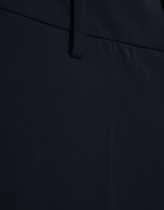 Navy blue technical separate trousers