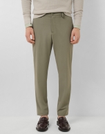Khaki technical separate trousers