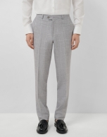 Separate grey checked trousers
