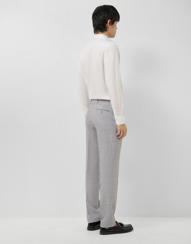 Pantal&oacute;n separate cuadros tonos grises 