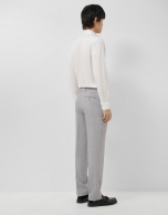 Separate grey checked trousers