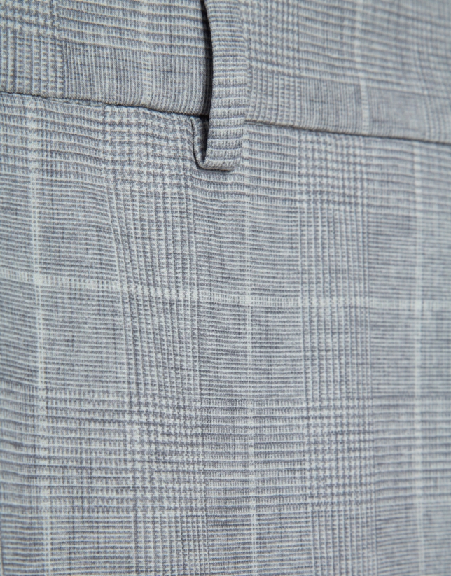 Pantal&oacute;n separate cuadros tonos grises 