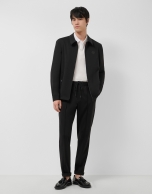 Black knit trousers