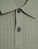 Polo tricotado estructura caqui claro