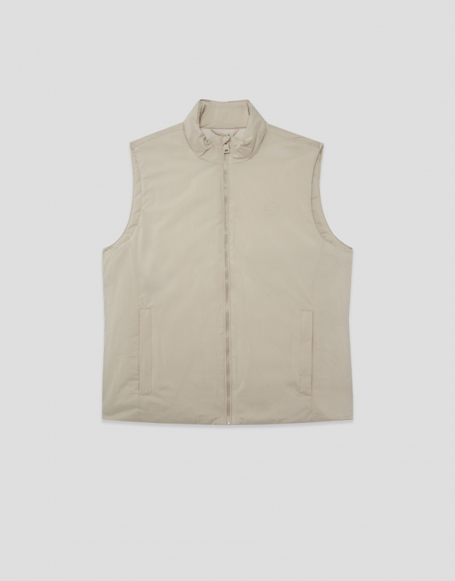 Ecru padded gilet