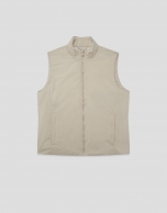 Ecru padded gilet
