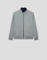 Cazadora reversible marino/gris