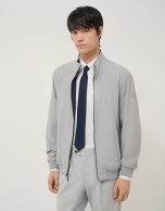 Cazadora reversible marino/gris