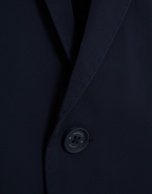 Navy blue technical fabric blazer