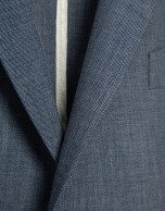 Separate comfort faux smooth navy blue jacket